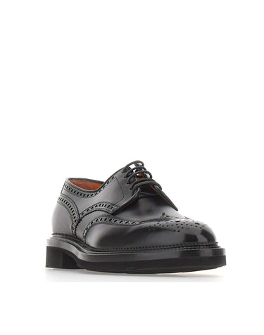 SANTONI Stringate "Emil" BLACK Uomo 