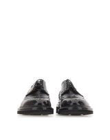 SANTONI Stringate "Emil" BLACK Uomo 