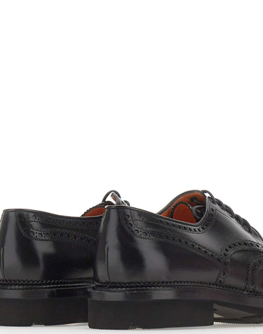 SANTONI Stringate "Emil" BLACK Uomo 