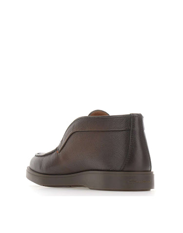 SANTONI Polacchini "Dragon" BROWN Uomo 