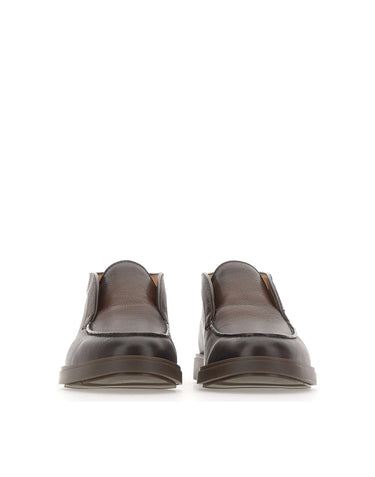 SANTONI Polacchini "Dragon" BROWN Uomo 