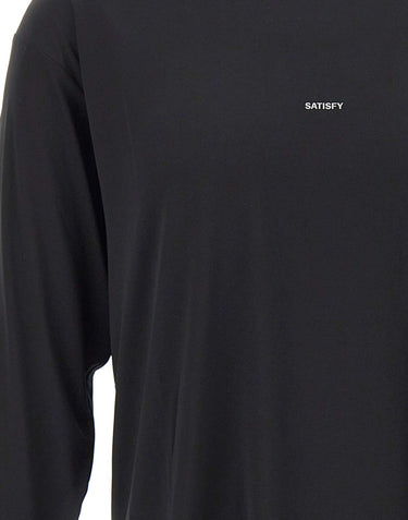 SATISFY T-Shirt "AuraLite" a manica lunga BLACK Uomo 
