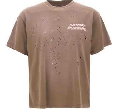 SATISFY T-Shirt "MothTech" BROWN Uomo 