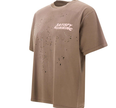 SATISFY T-Shirt "MothTech" BROWN Uomo 