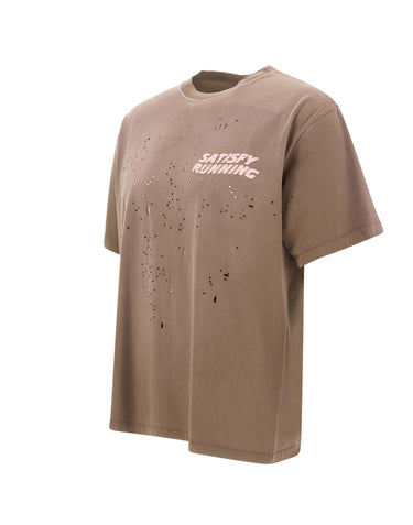 SATISFY T-Shirt "MothTech" BROWN Uomo 