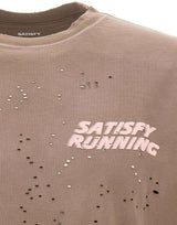 SATISFY T-Shirt "MothTech" BROWN Uomo 