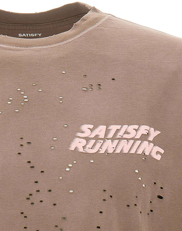 SATISFY T-Shirt "MothTech" BROWN Uomo 