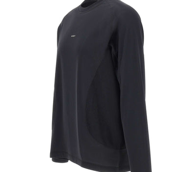 SATISFY T-Shirt "FuzzFleece" a manica lunga BLACK Uomo 