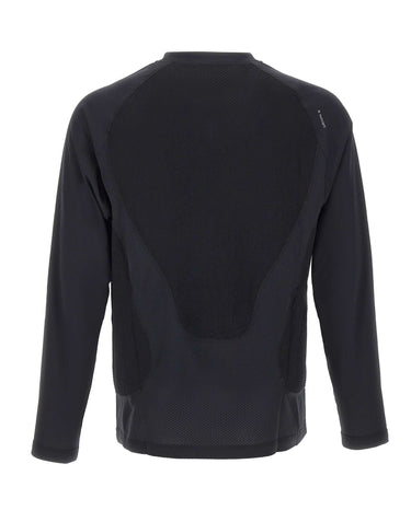 SATISFY T-Shirt "FuzzFleece" a manica lunga BLACK Uomo 