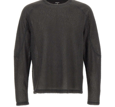 SATISFY Maglia "FuzzFleece Ad" GREY Uomo 
