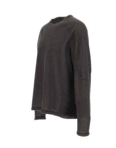 SATISFY Maglia "FuzzFleece Ad" GREY Uomo 