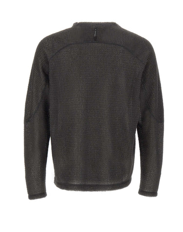 SATISFY Maglia "FuzzFleece Ad" GREY Uomo 