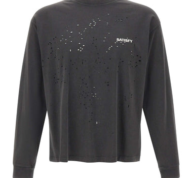 SATISFY T-Shirt "MothTech" a manica lunga GREY Uomo 