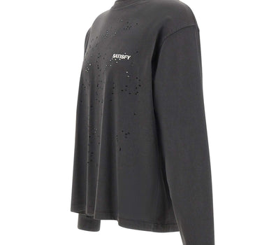 SATISFY T-Shirt "MothTech" a manica lunga GREY Uomo 