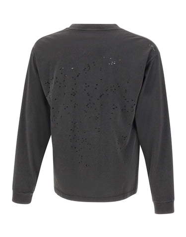 SATISFY T-Shirt "MothTech" a manica lunga GREY Uomo 