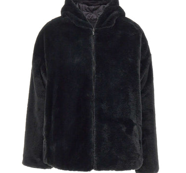SAVE THE DUCK Pelliccia reversibile "Davina" BLACK Donna 