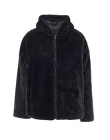SAVE THE DUCK Pelliccia reversibile "Davina" BLACK Donna 