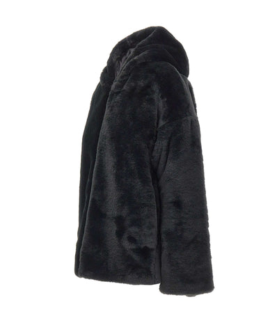 SAVE THE DUCK Pelliccia reversibile "Davina" BLACK Donna 
