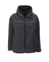 SAVE THE DUCK Pelliccia reversibile "Davina" BLACK Donna 