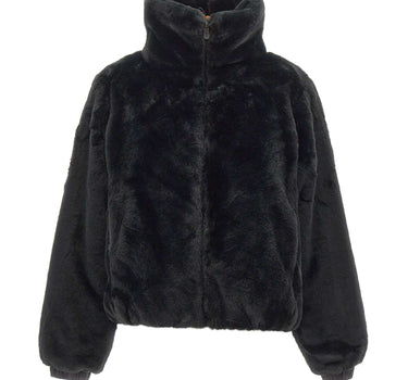 SAVE THE DUCK Giacca reversibile in eco pelliccia BLACK Donna 