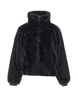 SAVE THE DUCK Giacca reversibile in eco pelliccia BLACK Donna 