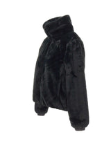 SAVE THE DUCK Giacca reversibile in eco pelliccia BLACK Donna 