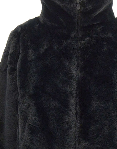 SAVE THE DUCK Giacca reversibile in eco pelliccia BLACK Donna 