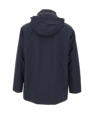 SAVE THE DUCK Parka "Blaise" BLUE Uomo 