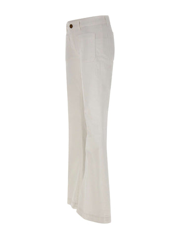 SEAFARER Jeans "Delphine" WHITE Donna 