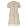 Abito con bordi in pizzo 002SBC CREAM SELF-PORTRAIT 