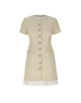 Abito con bordi in pizzo 002SBC CREAM SELF-PORTRAIT 