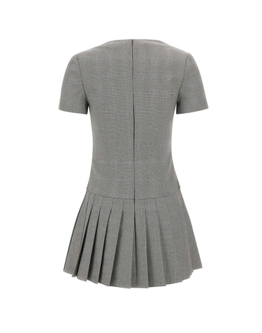 SELF-PORTRAIT Mini abito con gonna a pieghe MULTICOLOR Donna 