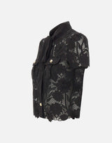 Camcia in pizzo con fiocco 111TB BLACK SELF-PORTRAIT 