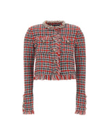 SELF-PORTRAIT Giacca in maglia a quadri MULTICOLOR Donna 