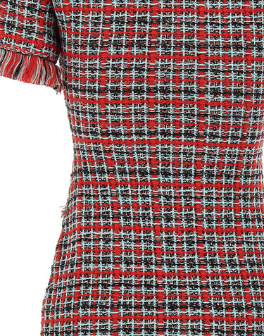 SELF-PORTRAIT Mini abito in maglia a quadri MULTICOLOR Donna 