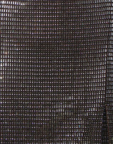 SELF-PORTRAIT Mini abito in rete con strass GREY Donna 