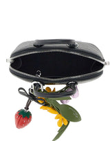 SELF-PORTRAIT Borsa a mano in pelle stampa cocco BLACK Donna 
