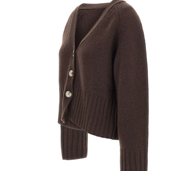 SOFT GOAT Cardigan in cashmere BROWN Donna 