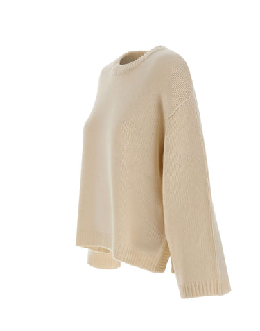 SOFT GOAT Maglione in cashmere WHITE Donna 