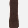 "Brushed skirt" 24561 MOCHA SOFT GOAT 