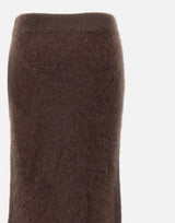 "Brushed skirt" 24561 MOCHA SOFT GOAT 