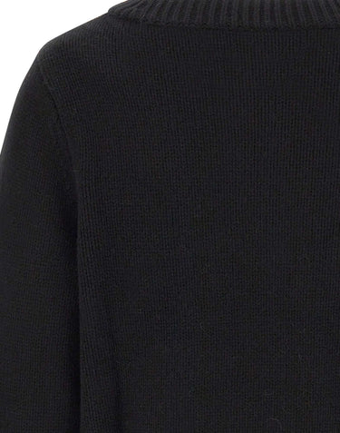 SOFT GOAT Maglione in cashmere con scollo a V BLACK Donna 