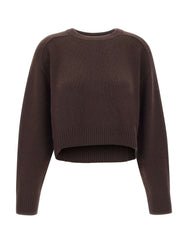 SOFT GOAT Maglione crop in cashmere BROWN Donna 