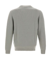 SOFT GOAT Maglia polo in cashmere GREY Uomo 