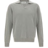 SOFT GOAT Maglia polo in cashmere GREY Uomo 