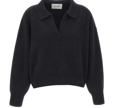 SOFT GOAT Polo in maglia di cashmere BLACK Donna 