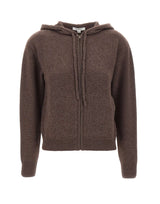 SPORTY & RICH Felpa in maglia di lana e cashmere BROWN Donna 