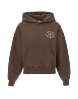 SPORTY & RICH Felpa con cappuccio "Riding Club" BROWN Donna 