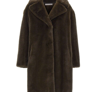STAND STUDIO Pelliccia "Camille Cocoon" BROWN Donna 