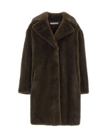 STAND STUDIO Pelliccia "Camille Cocoon" BROWN Donna 